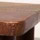 Lorenzo Burchiellaro, side table, copper and stained beechwood, Italy, 1960s.