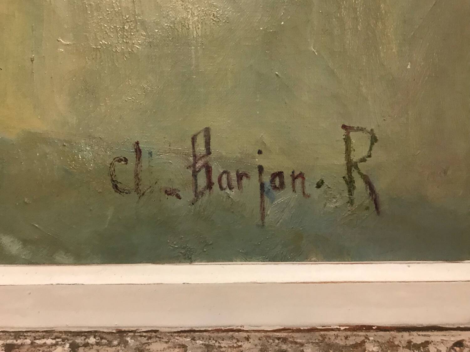 Large Painting, Oil On Canvas, Bouquet Of Flowers, Signed Barjan