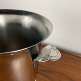 Vintage stainless steel champagne bucket, 1970