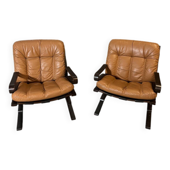 2 Kengu armchairs by Rykken