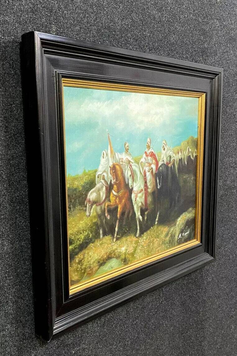 Orientalist School: Martine Rivart (1956) Oil painting on canvas