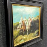 Orientalist School: Martine Rivart (1956) Oil painting on canvas