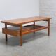 Table basse double face rare par Jos De Mey pour Van Den Berghe-Pauvers, années 1960.