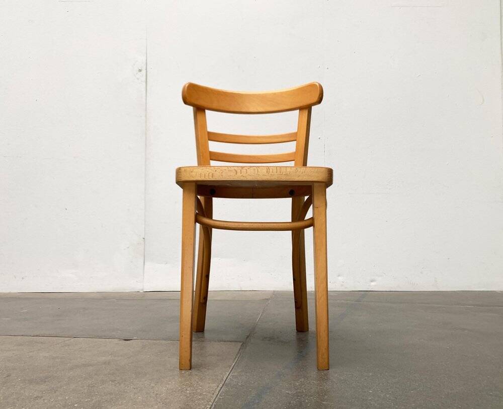 Mid-century German bentwood chairs by ZPM Radomsko for Mobilair, 1950s, set of 3.