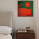 Peinture originale orange "équilibre" par Bodasca