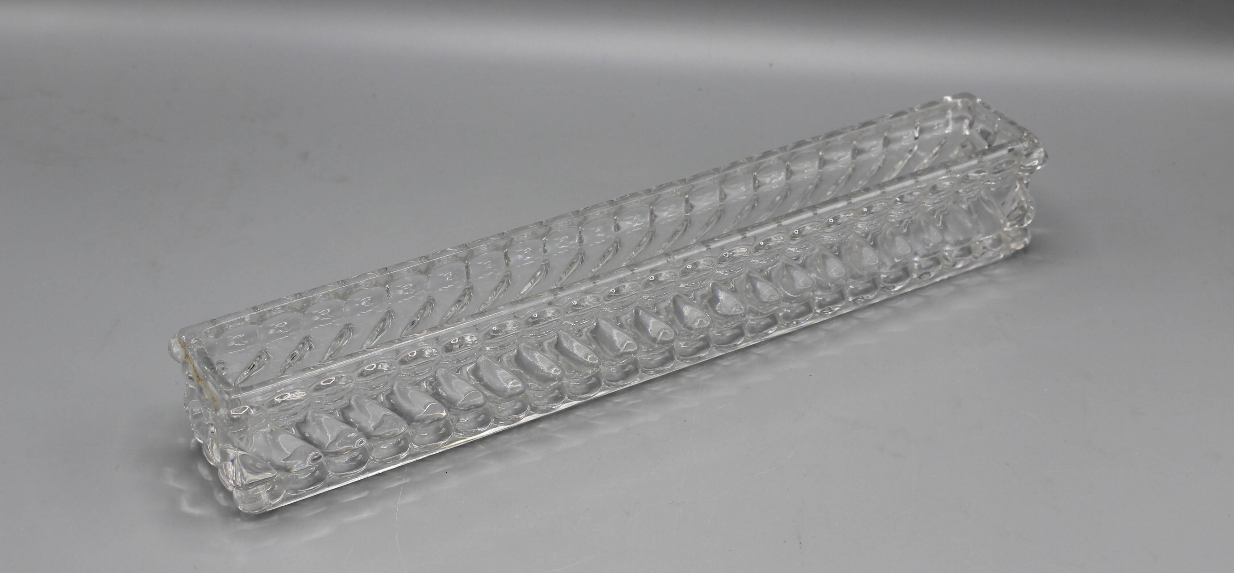 Ancient table runner - baccarat 19th century - twisted bamboo