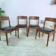 4 Chaises scandinaves Henning Kjaernulf