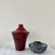 Lot 2 ceramic vases, circa 1970