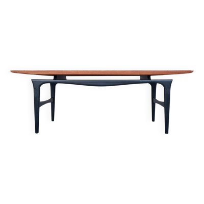Table basse vintage en teck, meuble ancien