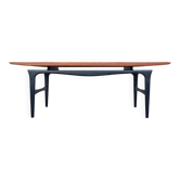 Vintage teak coffee table, antique furniture.