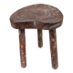 Vintage solid wood stool or side table