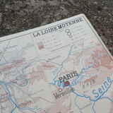 Old poster "East of the Paris basin / The middle Loire" - Rossignol