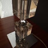 Art Deco lamp in chrome and crystal