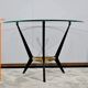 Table basse en verre et métal – 1980