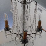 chandelier with bronze tassel 4 lumieres