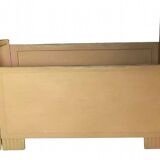 Lit enfant en bois jaune