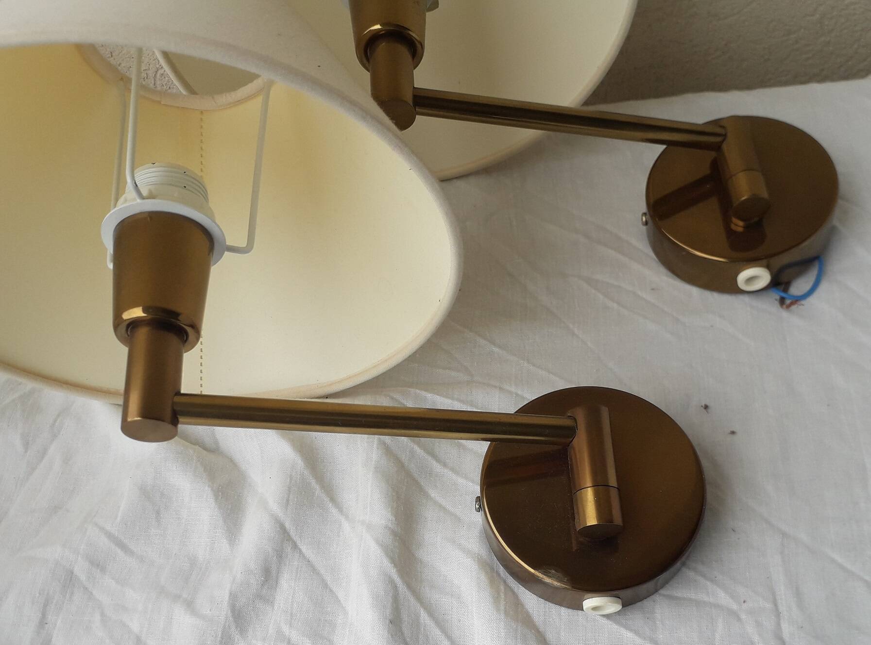 Pair of arm sconces
