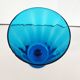 Blue pedestal vase - Italy Empoli 1960