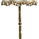 Magnificent Empire floor lamp in marble and gilded bronze