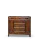 Commode de style Art Déco en bois de cerisier et noyer.