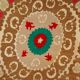 Vintage Turkish hand-knotted rug 118x128 cm