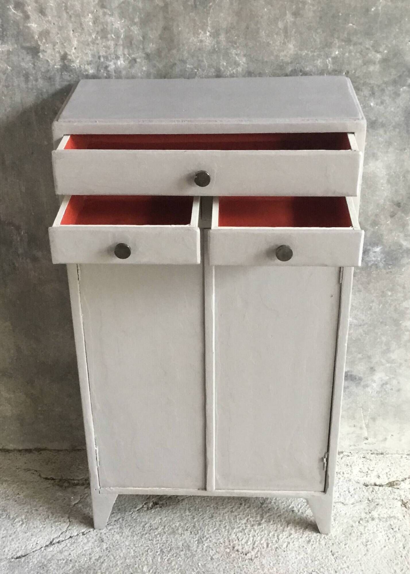 Occasional furniture with drawers and cupboard - vintage mid 20th century
