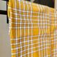 Yellow plaid cotton tablecloth ☐ 140 x 175 cm