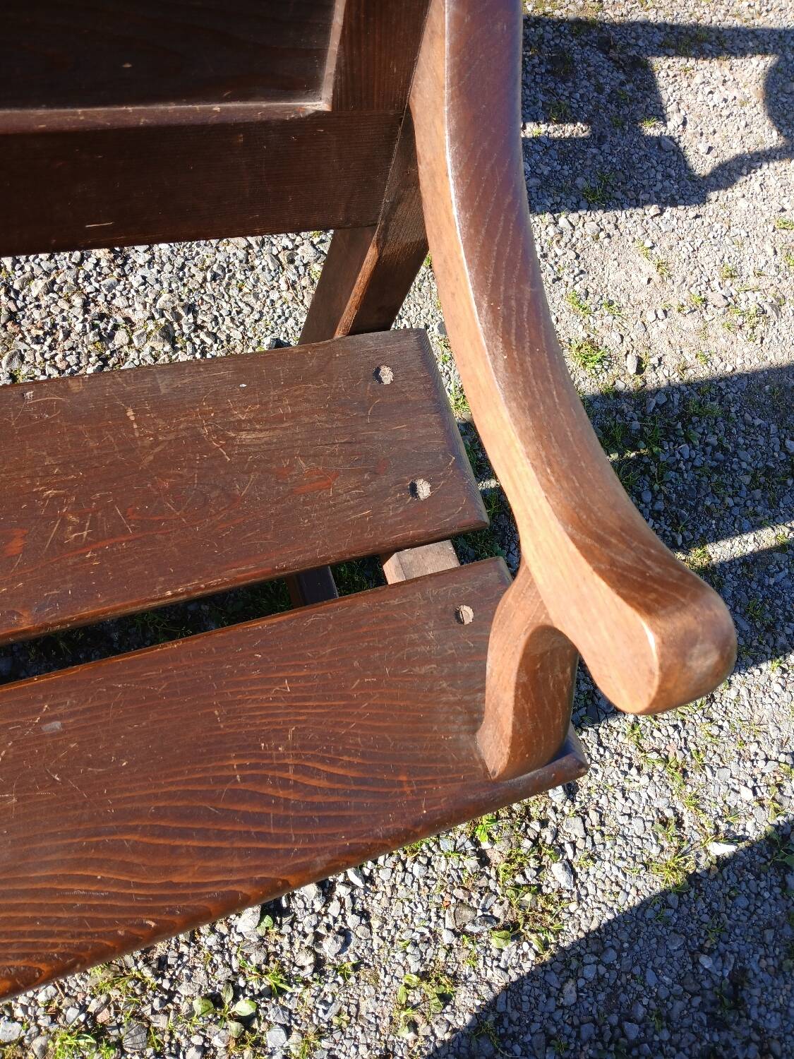 Pair of antique church pews