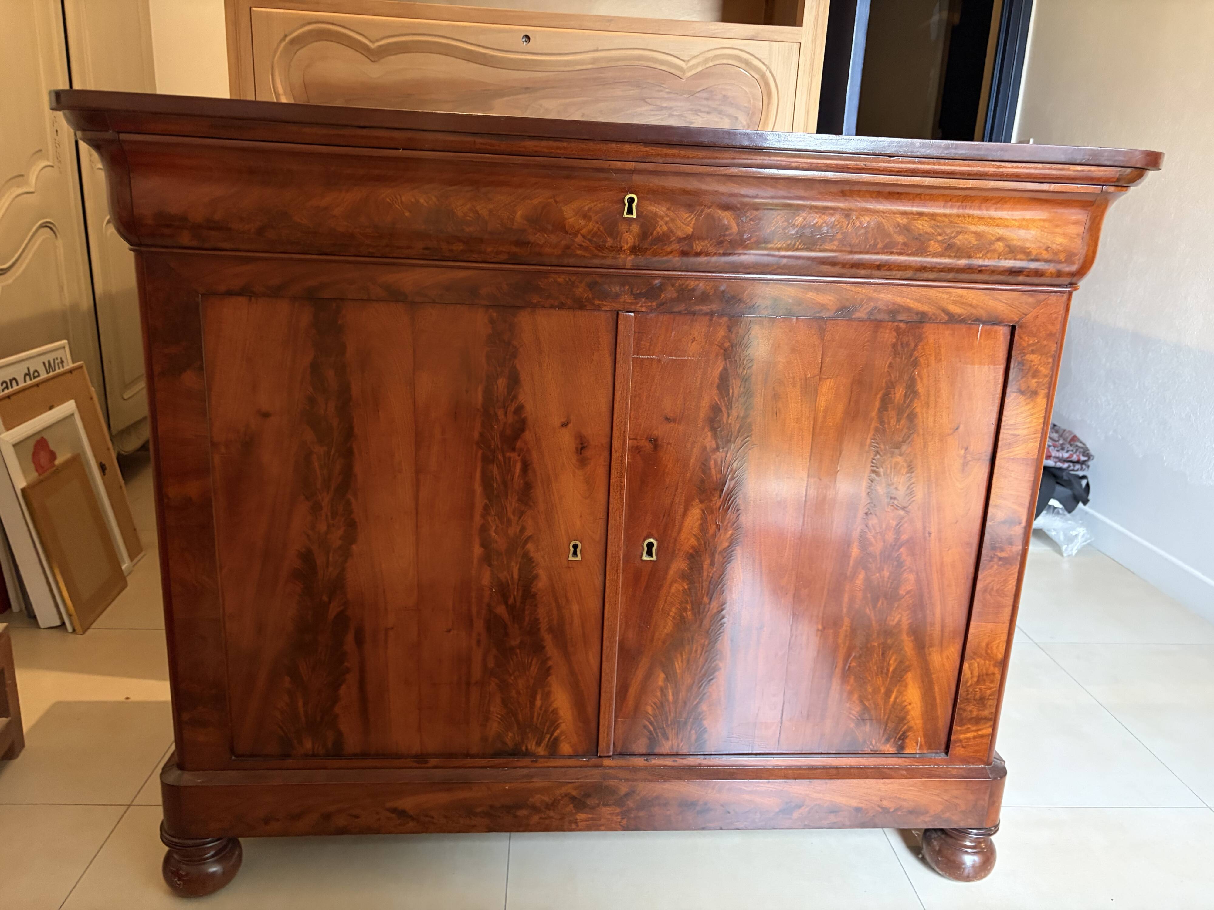 Louis-Philippe mahogany sideboard