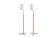 Leather and Steel "Monolith" Floor Lamps by Jo Hammerborg