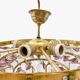 Suspension vintage en verre de Murano – grappes de raisin et feuilles