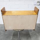 1950 solid oak wall shelf with invisible fixings