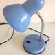 Blue metal desk lamp / vintage 70s-80s