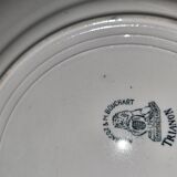 Set of eight old plates in St Amand