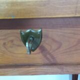 Executive office, black leather top