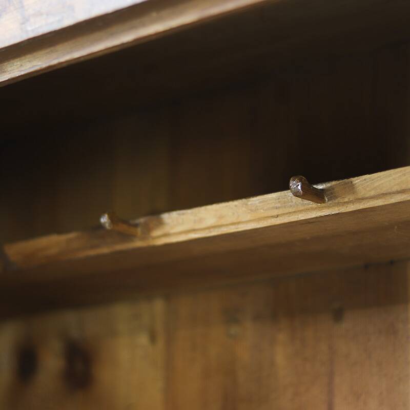 Rustic Farmhouse Folk Art Painted Bridal Wardrobe 1759