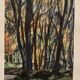 Jean Jacques GRUNENWALD (1911 - 1982) - Gouache - Forest Landscape