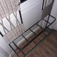 Metal and wicker coat holder