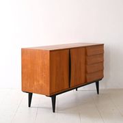 Scandinavian sideboard with black details