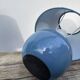 Pair of blue ceramic ball lamps