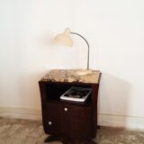 Bedside table in macassar ebony