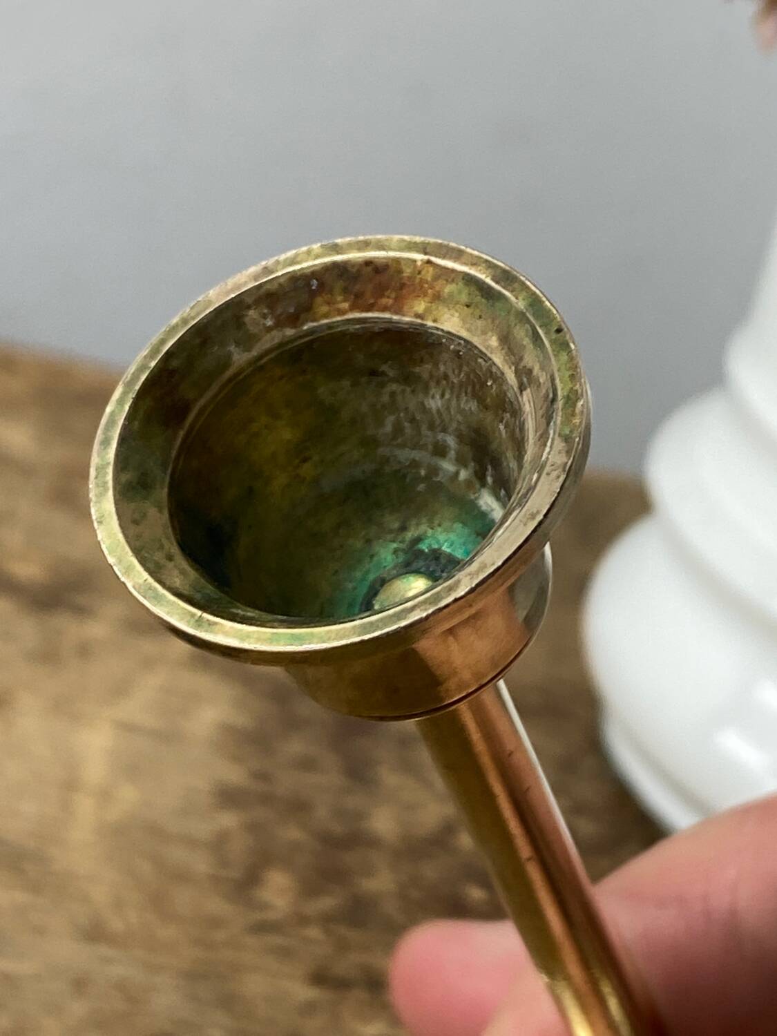 Vintage brass candle holders