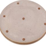 Handmade stoneware pie dish, 60s