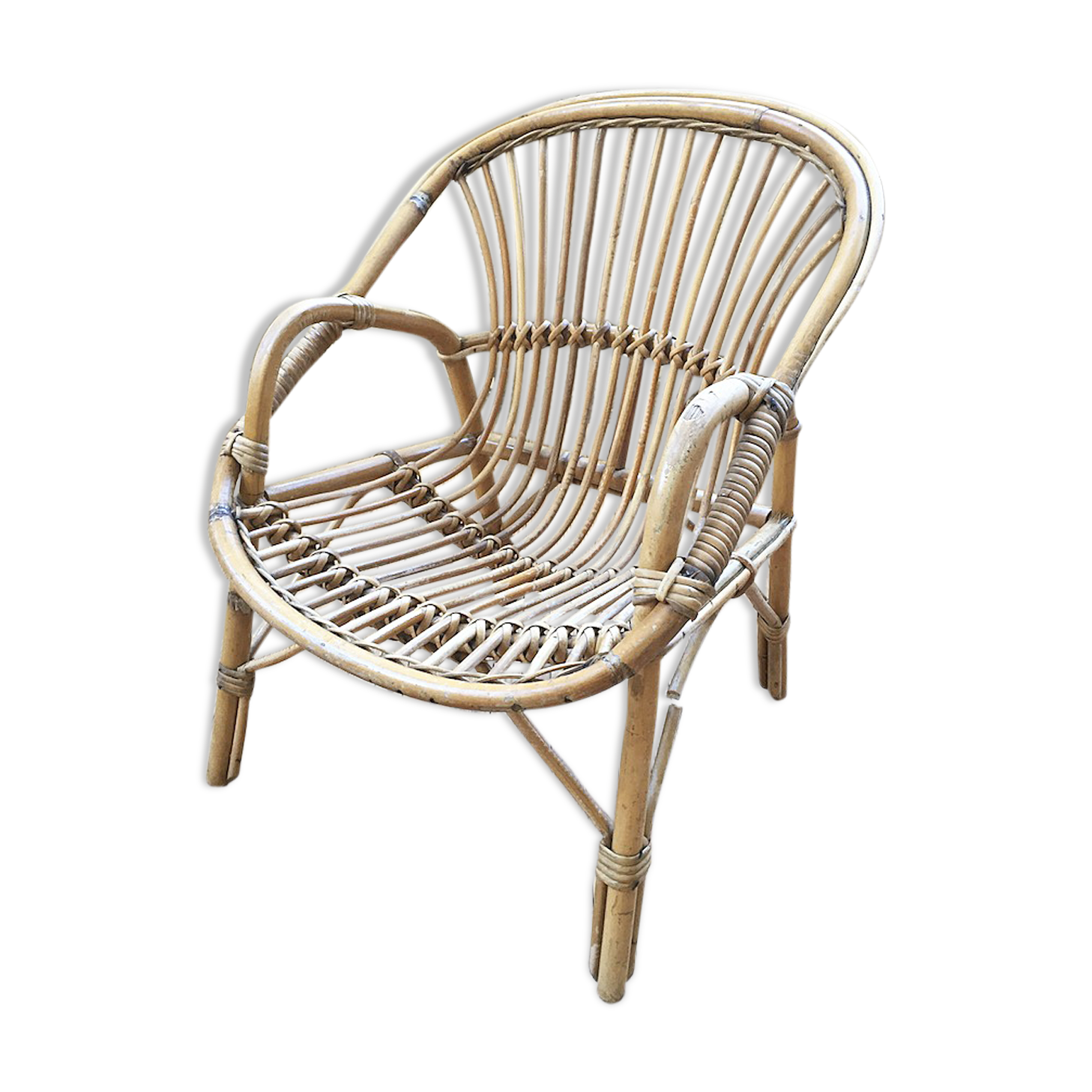 Armchair child rattan