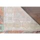 1970s Turkish Oushak Handmade Wool Cotton Orange Area Rug 127x256