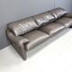 Leather Maralunga sofa set by Vico Magistretti for Cassina, 1973