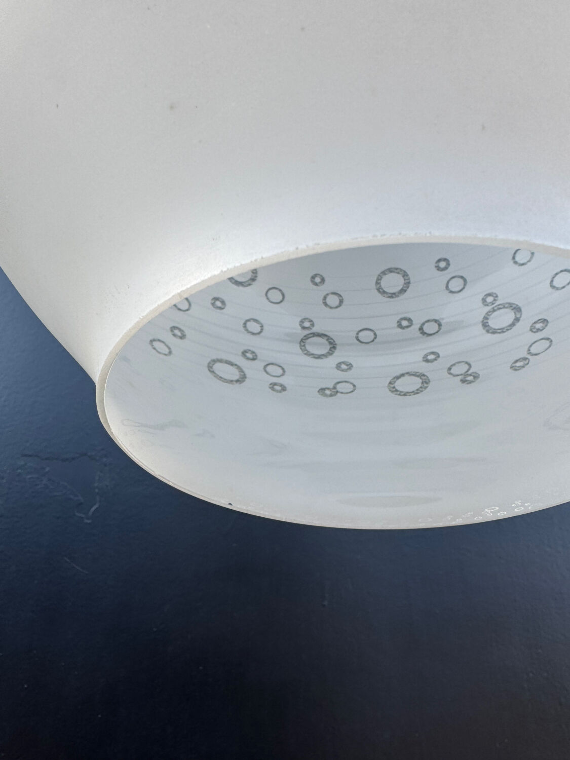 70s bubble glass pendant light