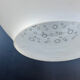 70s bubble glass pendant light