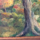 L’arbre des saisons, huile sur toile signé Hildegarde, 1977