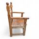 Old Spanish pine wood arm chair